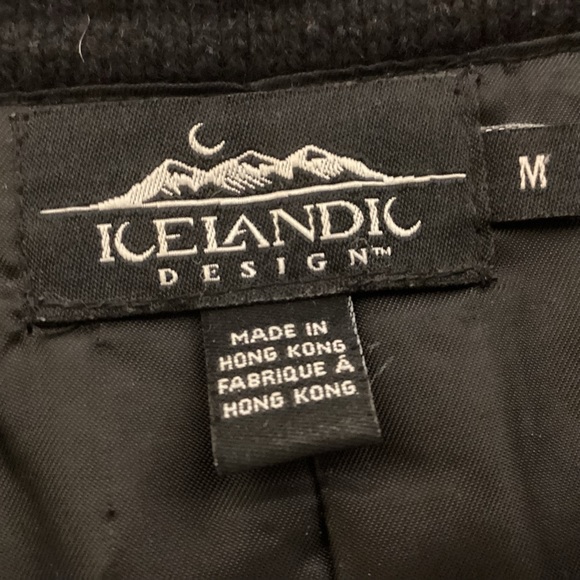 Vintage Icelandic Design embroidered jacket womens size medium wool cotton blend - Picture 7 of 11